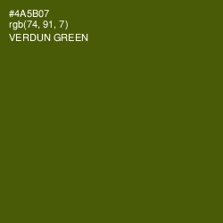 #4A5B07 - Verdun Green Color Image